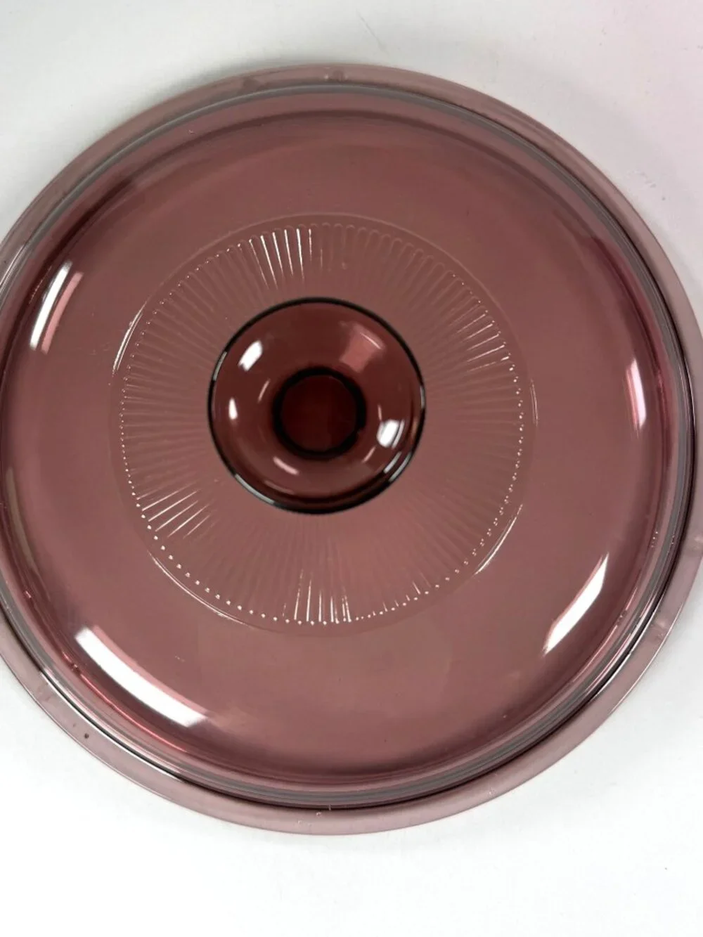 Corning Visions Cranberry Glass Cookware 2.5L With Pyrex Lid